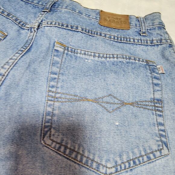 FORE WARNED EUC WOMEN'S BOOT LEGSZ 16  DENIM BLUE JEANS - Picture 4 of 11